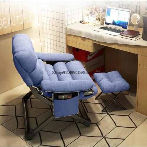Recliner Balcony Home Leisure Sun Lounger Chair Folding Lunch Break College Student Lazy Sofa Back Chair
