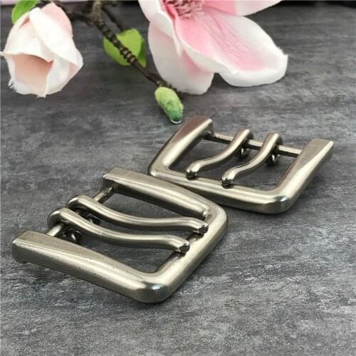 2PCS Alloy Double Buckle Belt Leather craft Garment Accessories 42MM Belt Buckles For Men Clip Double Buckle For Belt AK0010