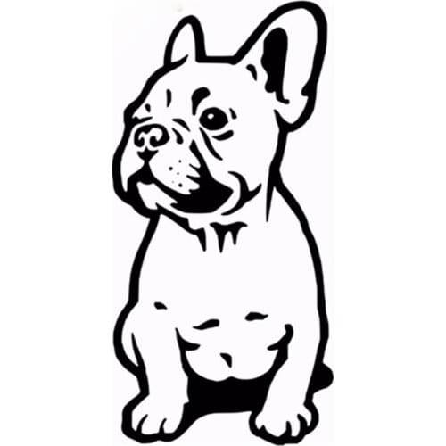 PLAY COOL French Bulldog Wall Car Sticker Bumper Automobiles Motorcycles Exterior Accessories Vinyl Decals for Bmw Audi Ford Kia