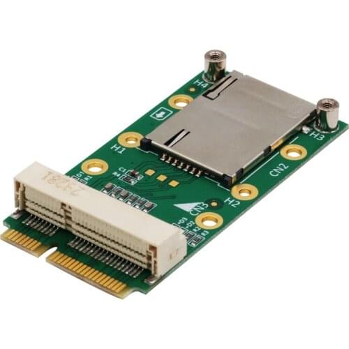 NEW Mini PCI Express Adapter For 3G 4G Module with USIM Slot MINI PCI E to Mini PCI-E Riser Card Support 3G/4G WWAN LTE GPS Card
