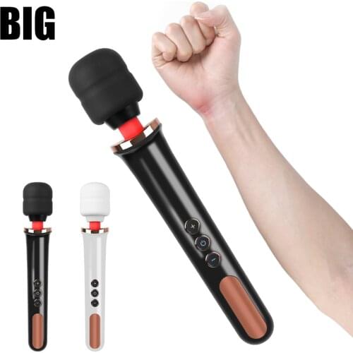 IKOKY Dildo AV Stick Clit Stimulator Vibrator Sex Toys for Women Wand Body Massager 10 Frequency Lesbian Vagina Vibrator