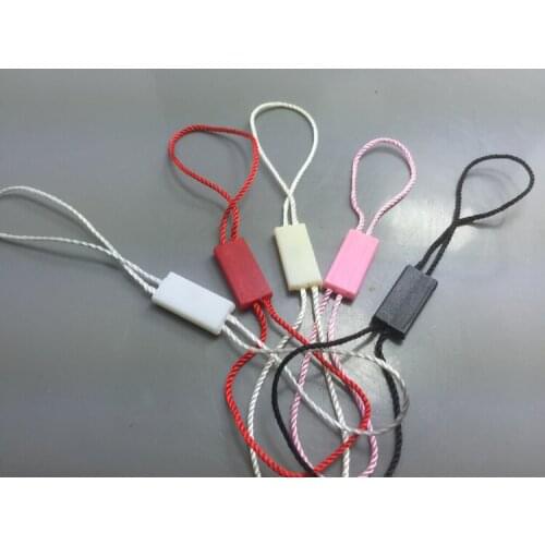 Hang Tag Nylon String strings cord Snap Lock Pin Loop Fastener Hook Ties swing tag/tags seal/sealing string/rope/sling
