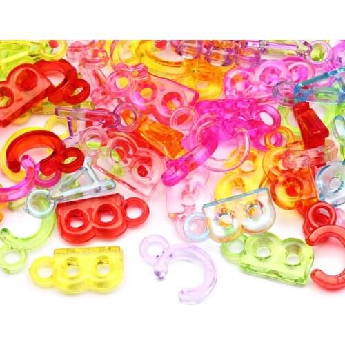 Mixed Colorful ABC Transparent Acrylic Letters 21-10mm Loose Pendant For Charm Jewelry Design Accessories DIY Necklace Bracelet