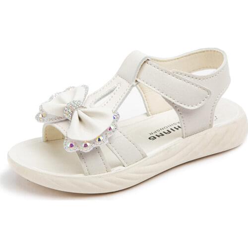 Girls Shoes Princess Sandals 2020 New Fashion Bowknot Summer Girls Shoes Children Beach Sandals For Students 3 - 12 Years Kids