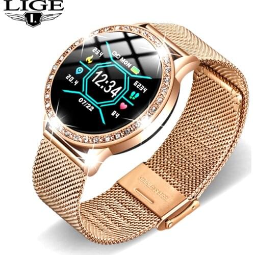 LIGE smart watch 2020New women men Sport waterproof clock Heart rate sleep monitor For iPhone Call reminder Bluetooth smartwatch