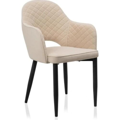 Upholstered Dining Chair Arm Chair with Stable Wood Legs,Soft Seat, Modern Leisure Chair for Kitchen Dining Room, Living Room