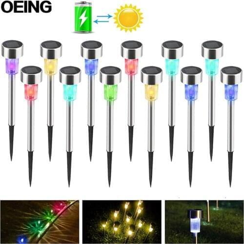 LED Solar Garden Lights Outdoor Solar Lamp Lantern Waterproof Landscape Lighting For Pathway Patio Yard Lawn Decoration