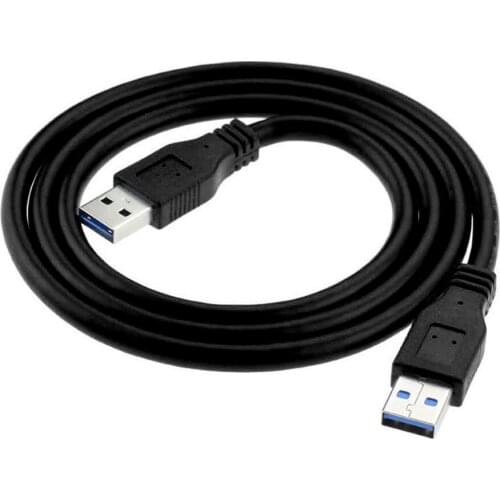 USB 3.0 Type A Male to Type A Male Extension Data Sync Cord BTC Mining Cable black