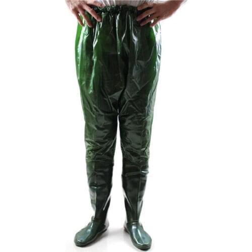 Thickened Water Wading Shoes Fishing Outdoor Waterproof Half Rain Boots PVC Elastic Water Service Planting Shoes Plus Size 35-44