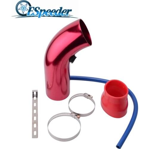 ESPEEDER 3inch 76mm Aluminum Car Engine Air Intake Pipe Pipes cold Air Intake System Kit Air filter