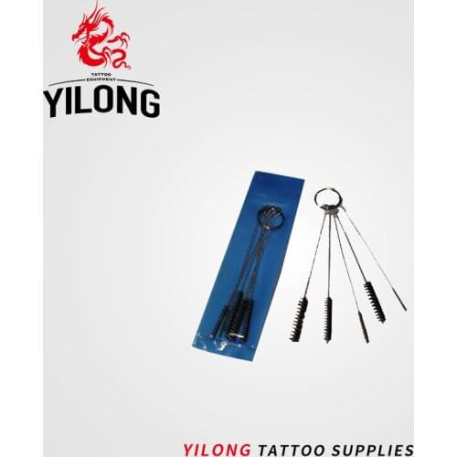 1 bags High Quality Tattoo Needle Mouth Spray Gun Airbrush Body Piercing Tool Cleaning Brush Set Free Shipping tattoo & body art