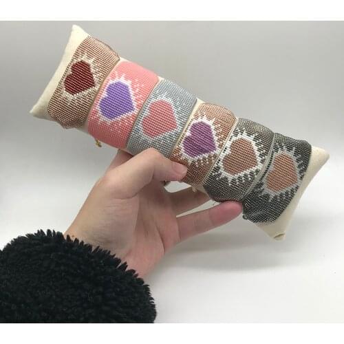 BLUESTAR Women Bracelet MIYUKI Bracelets Handmade Heart Pulseras Mujer Jewelry Femme Woven Loom Bead