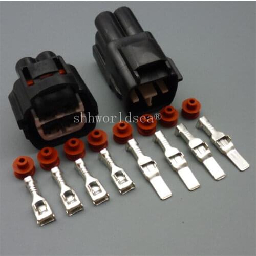 Shhworldsea 4 Pin 4.8mm 7283-7041-40 7282-7041-40 Waterproof Automotive Engine System Connector Sealed Auto Plug Socket