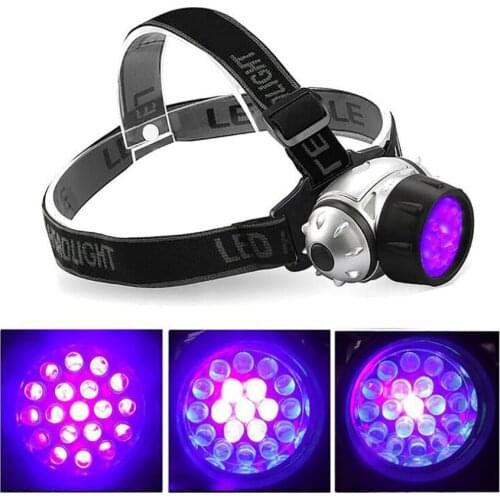 19 LED Headlamp Flashlight Lights Headlights with 4 Lighting Modes, Pet Urine Detector, Adjustable Comfortable for Adults