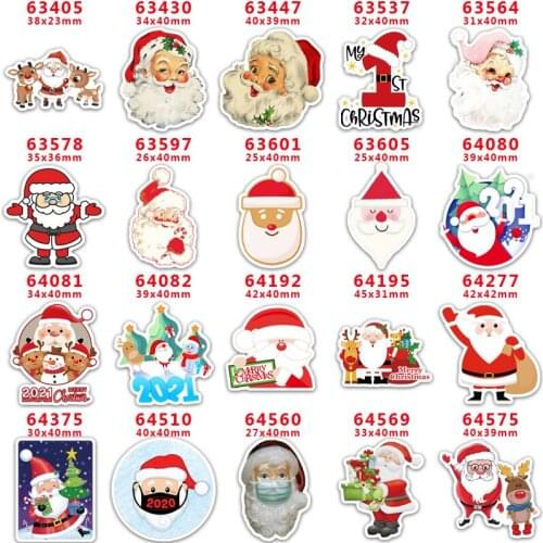30pcs/lot planar resin Christmas flatback resin cabochons kawaii cartooon accessories PR63405