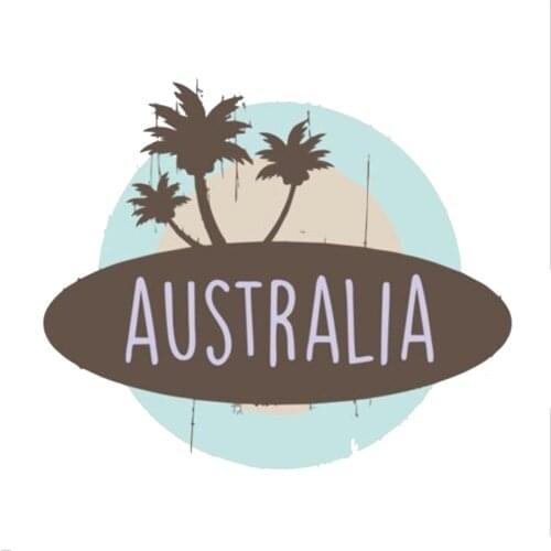 Australian Holiday Vinyl Car Window Sticker Helmet Decorative Personality Accessories Decoration