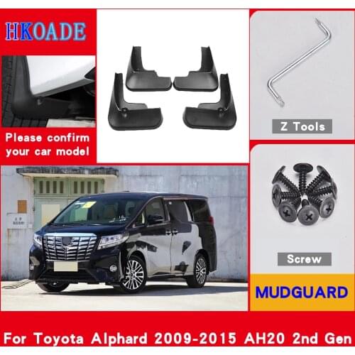 Car Fender Mud Flaps For Toyota Alphard AH20 2009-2015 Mudguards Splash Guards Fender Mudflaps Car Fender Accessories