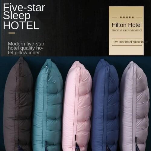 Twisted Flower Feather Velvet Pillow Hilton Pillow Five-star Hotel Pillow Home Furnishing Bedding Dormitory Throw Pillows