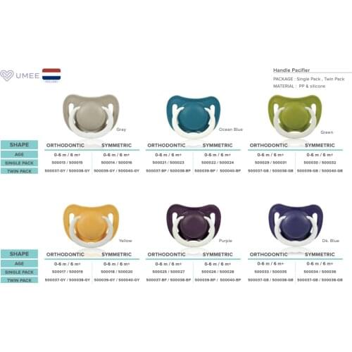 Baby Pacifier 0-6 month 6+ month random colors