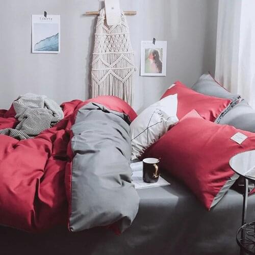 Children adult Gray pink blue white Romantic Bedding Set Healthy Skin Beauty Duvet Cover Fitted Sheet Pillowcase For Great Sleep