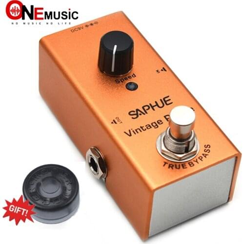 SAPHUE Electric Guitar Vintage Phase Pedal Speed Knob Effect Pedal Mini Single Type DC 9V True Bypass