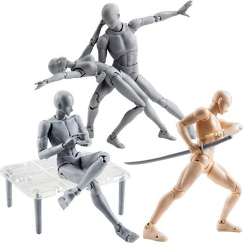 Toy Model Artist Art Painting Anime Figure Sketch Draw Movable Body Chan Joint Action Figure Draw Mannequin Home Decoration