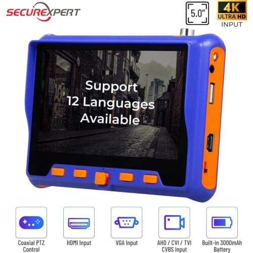 CCTV Camera Video Tester 8MP AHD TVI CVI CVBS Camera Testing Monitor RS485 PTZ control VGA with HDMI Analog Camcorder testers