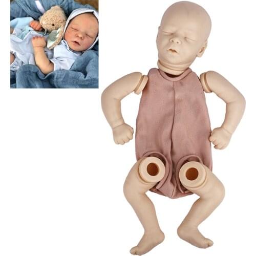17Inch Reborn Baby Doll Kit Vinyl Unpainted Unfinished Doll Parts DIY Blank Doll Kit Handmade Newborn Reborn Baby Dolls Toy