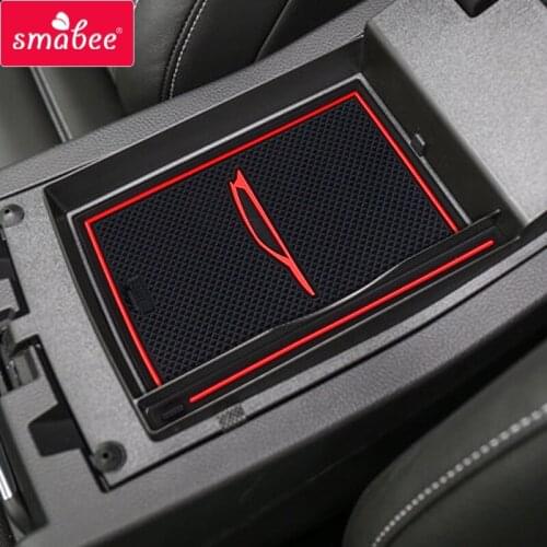 Smabee car Gate slot mats For Ford KUGA Escape 2017 - 2019 MK2 Facelift C520 Interior Accessories Door Groove Mats