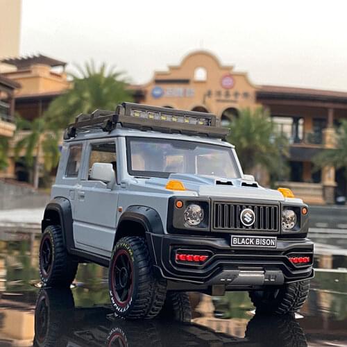 1:18 SUZUKI Jimny Alloy Off-Road Vehicles Model Diecast Metal Toy Car Model Simulation Sound Light Collection Childrens Toy Gift