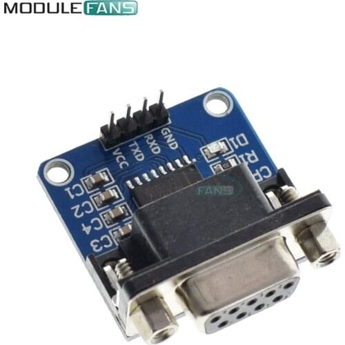MAX3232 RS232 to TTL Serial Port Converter Module DB9 Connector MAX232 Diy Kit Electronic PCB Board Module