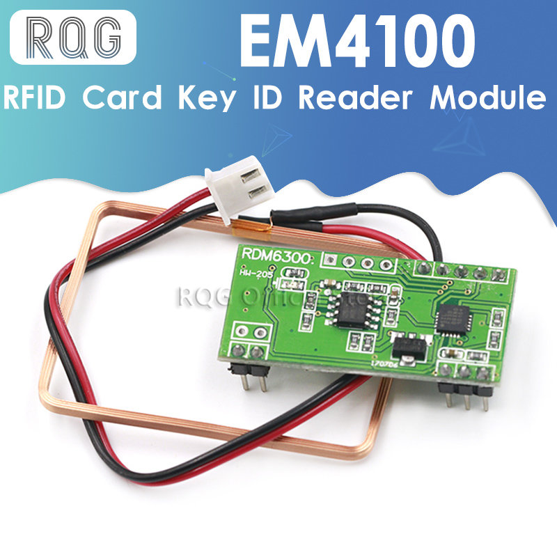 125Khz EM4100 RFID Card Key ID Reader Module RDM6300 (RDM630) For Arduino