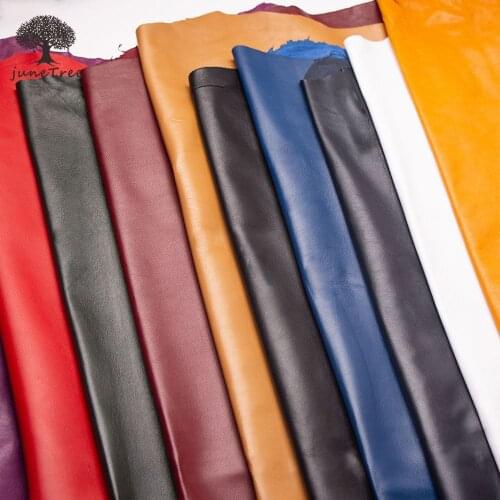 Junetree High quality milk white Sheep skin Genuine leather soft whole skin leather craft 0.5mm to 0.6mm