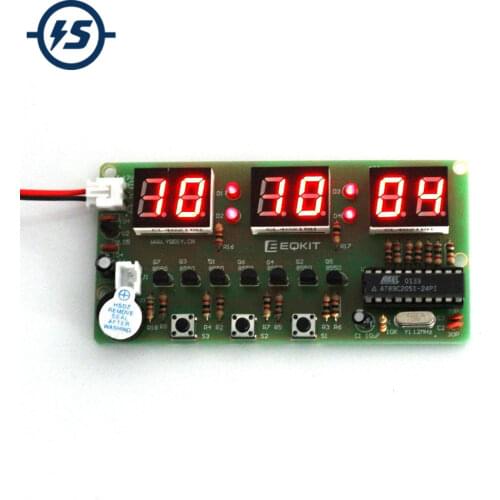 C51 6-Digital Clock DIY Soldering Kit Electronice Clock Kit Great School Science Practice Project Tool Train Soldering Skills