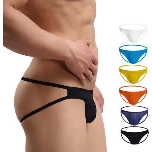 Low Waist Sexy Men Thong Gay Bikini Thongs Mens Underwear Jockstrap Sissy Lingerie For Men Mesh G Strings Male Tanga 6 Colors