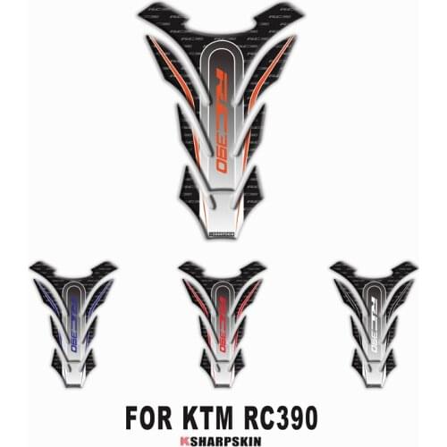 New Motorcycle 3D Fishbone Cover Fuel Tank Sticker Personality Creative Applique Applies to for KTM RC390