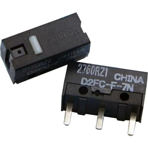 10PCS NEW authentic OMRON micro switch D2FC-F-7N mouse button fretting D2FC-E-7N