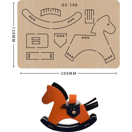 Rocking Horse Pendant Cutting Dies Wooden Diy Craft Leather Mold Scrapbooking Suitable For Common Big Shot And Sizzix Machines