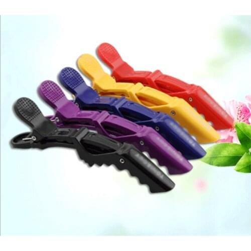 6 Pcs Hair Clips Mouth Professional Hairdressing Beak Clips Crocodile Hairpins Salon Hair Care Styling Tools 100sets