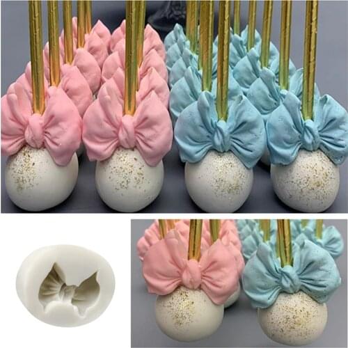 Small Size Bowknot Silicone Mold Cupcake Border Molds Fondant Chocolate Cake Mould Cake Decorating Tool Baking Accessories