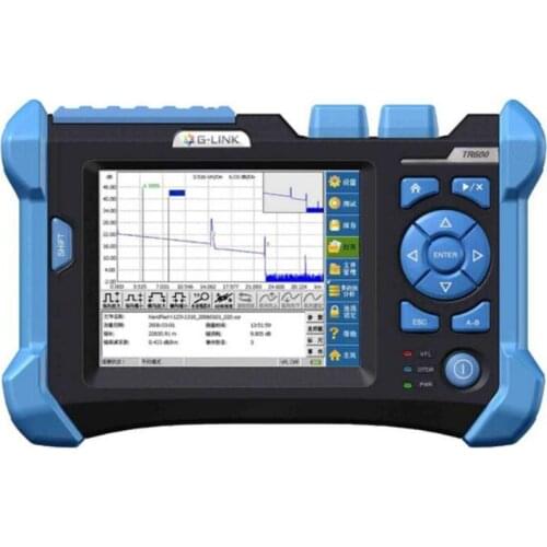 Smart OTDR TR600 32/30dB SM 1310/1550nm OTDR Optical Time Domain Reflectometer Fiber Optic OTDR with Built-in VFL Touch Screen