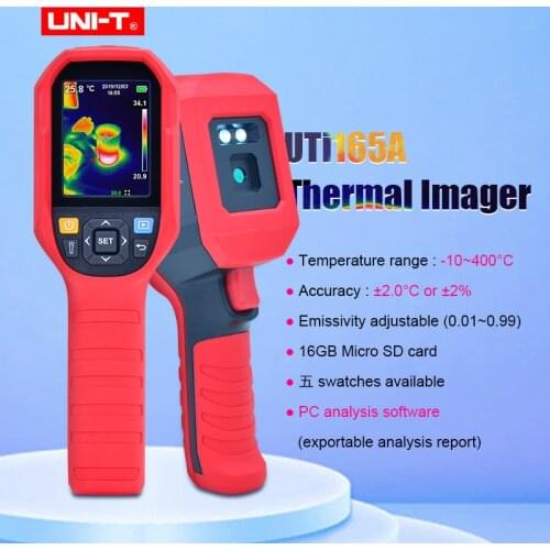 UNI-T UTi165A Infrared Thermal Imager High-precision Thermal Imaging Camera Floor Heating Detection Electrical Inspection