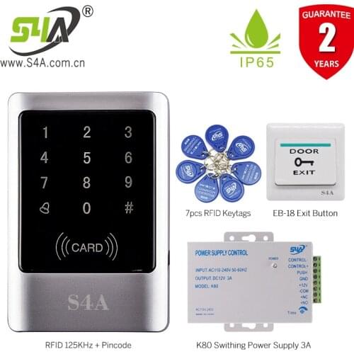 Waterproof IP65 touch keypad dooropener 1000 uers Standalone Access Controller RFID Access Control Keypad