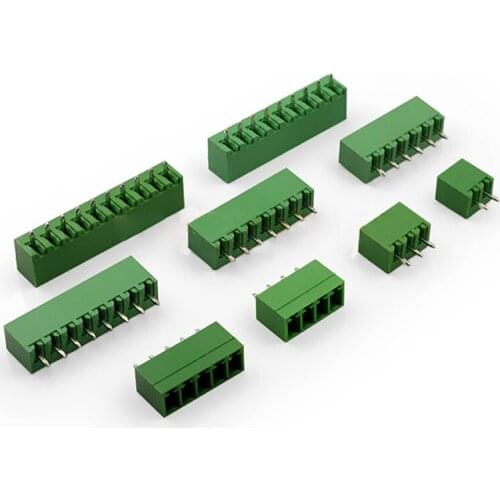 10pcs Plug-in Terminal 2EDG 3.81MM 2P/3/4/5/6/7/8/9/10/12P13P/14P/15P/16P Straight pin