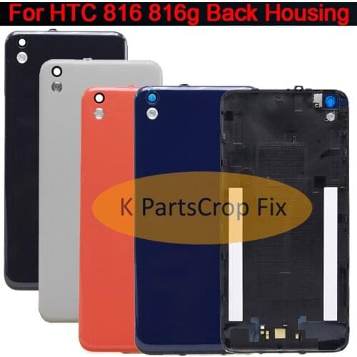 1 pcs Back Cover For htc Desire 816 816W 816G 816H Rear Housing Battery Case Black White Blue Color back housing Free shipping