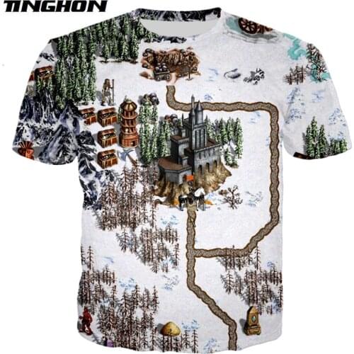 XS-7XL New Fashion summer T shirt game Heroes of Might & Magic Print tshirt Unisex Casual Tee shirts Drop shipping 01