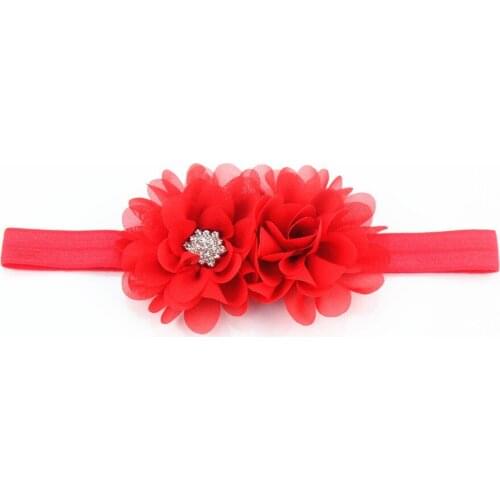 100 pcs/lot, Chiffon Flower Headband Hair Band Flower Party Wedding Accessories Birthday Party Shower Gift