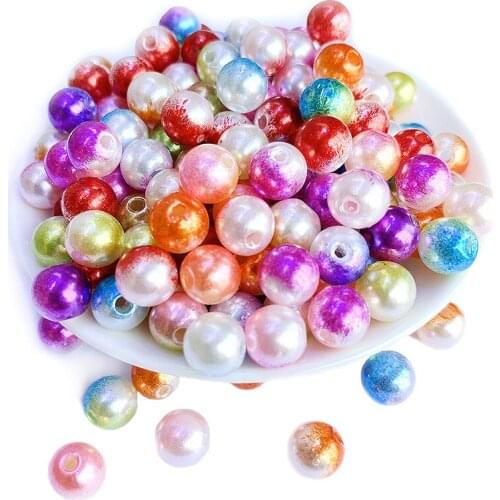 15 Colors Round Acrylic Plastic Pearl Beads 2000pcs 8mm Loose Round Lucite Jewelry bracelet Necklace Earring Spacer Beading