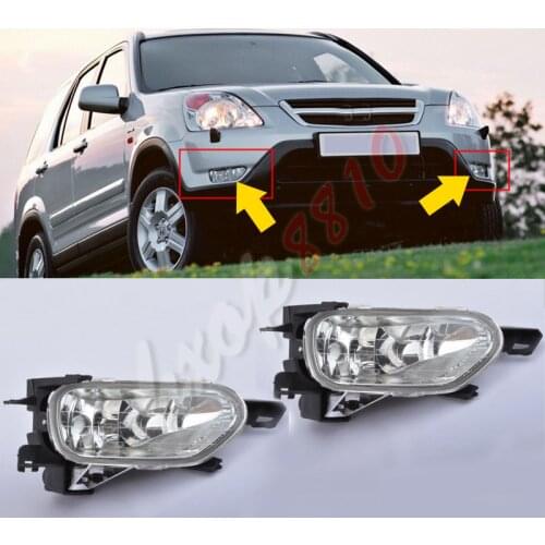 Fit For Honda CRV CR-V 2002 2003 2004 SUV Front Bumper Front Fog Light Lamps No Bulbs 2pcs