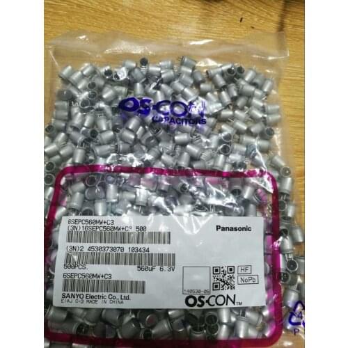 6.3V560UF 6X9 SEPC Polymer Solid State Inline Capacitor 6SEPC560MW